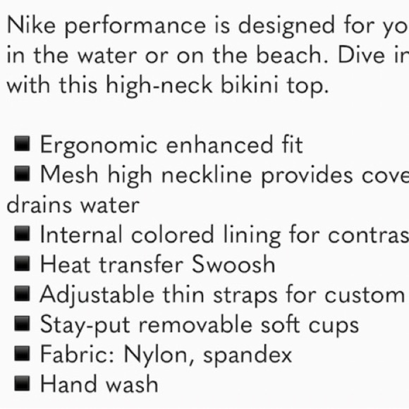 NWOT Nike High-Neck Mesh Cross-back Tie Bikini Top Black‎ XL - Picture 9 of 10